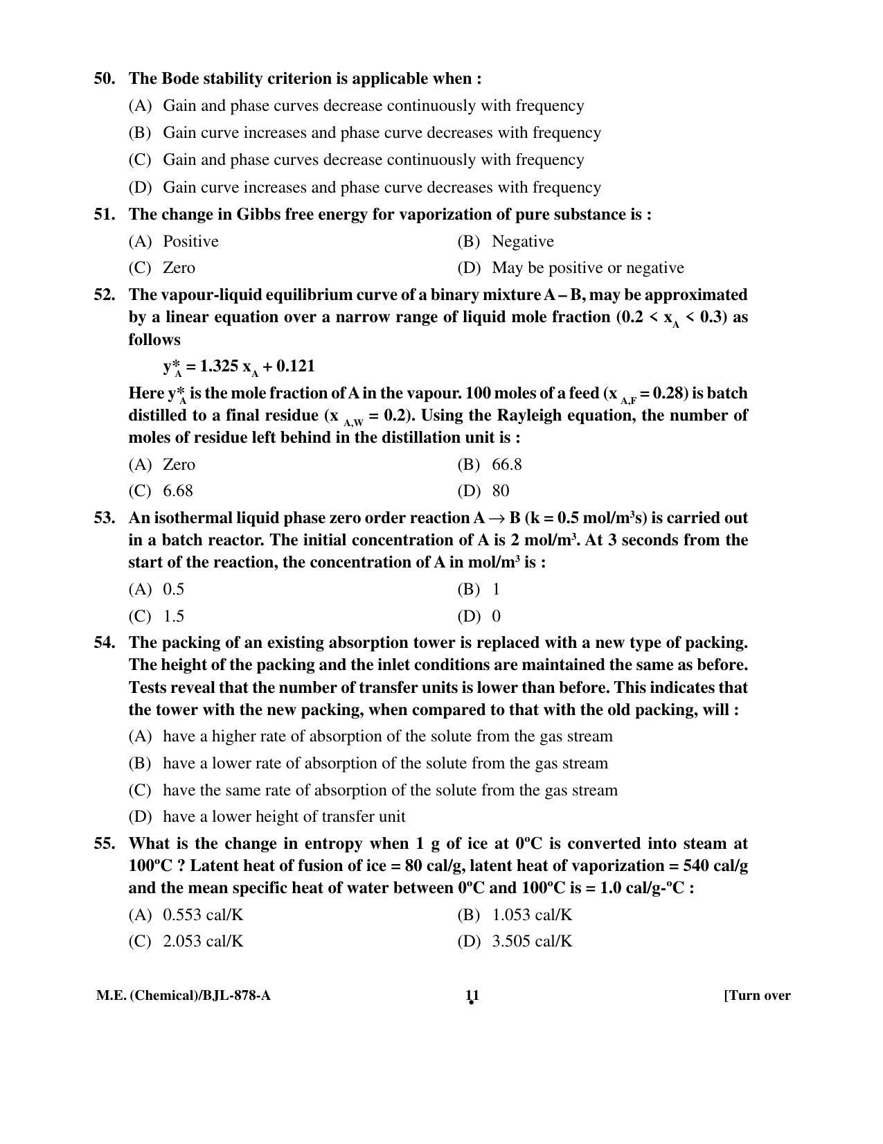 PU CET PG 2016 Question Paper Part II (SET A) - Page 125