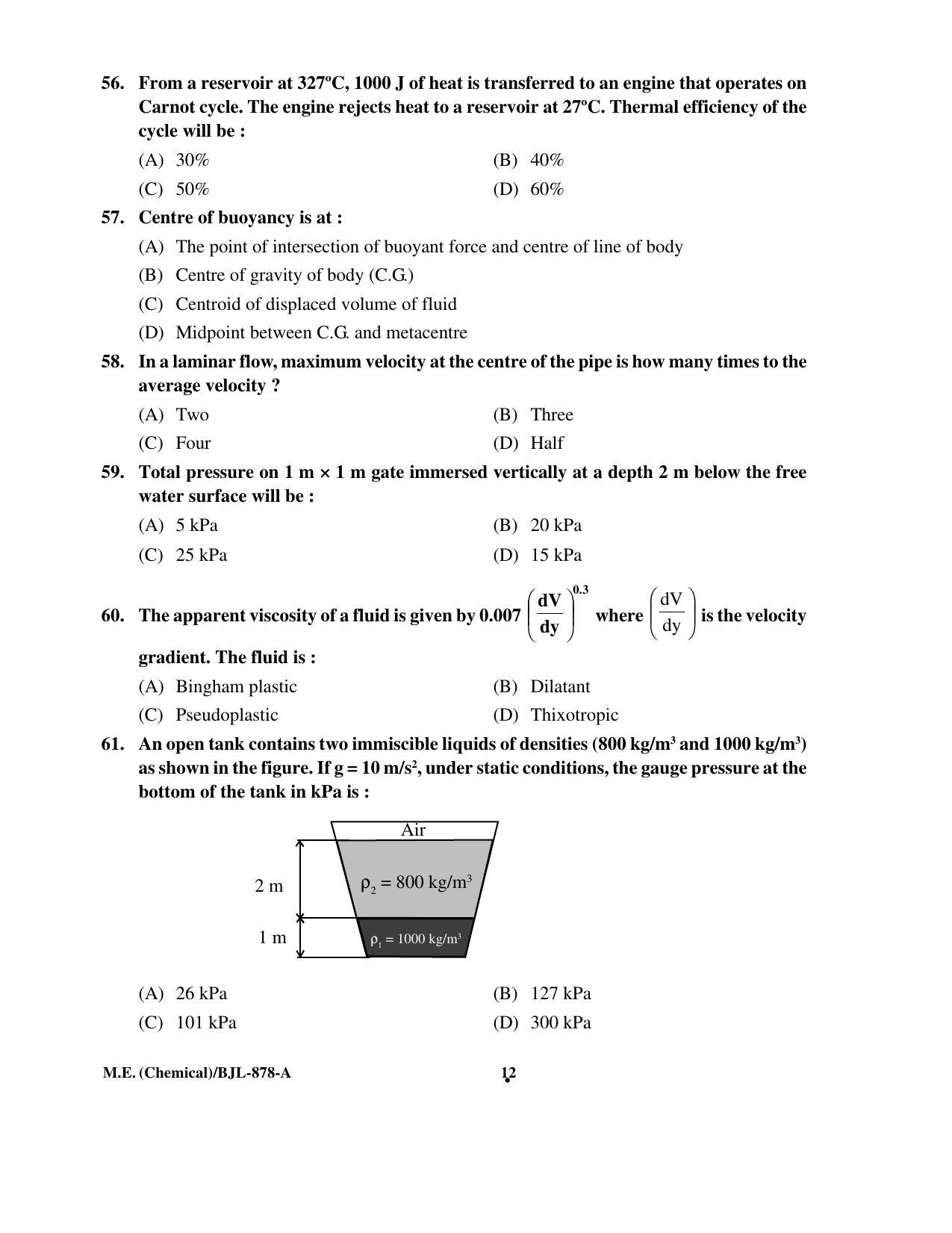 PU CET PG 2016 Question Paper Part II (SET A) - Page 126