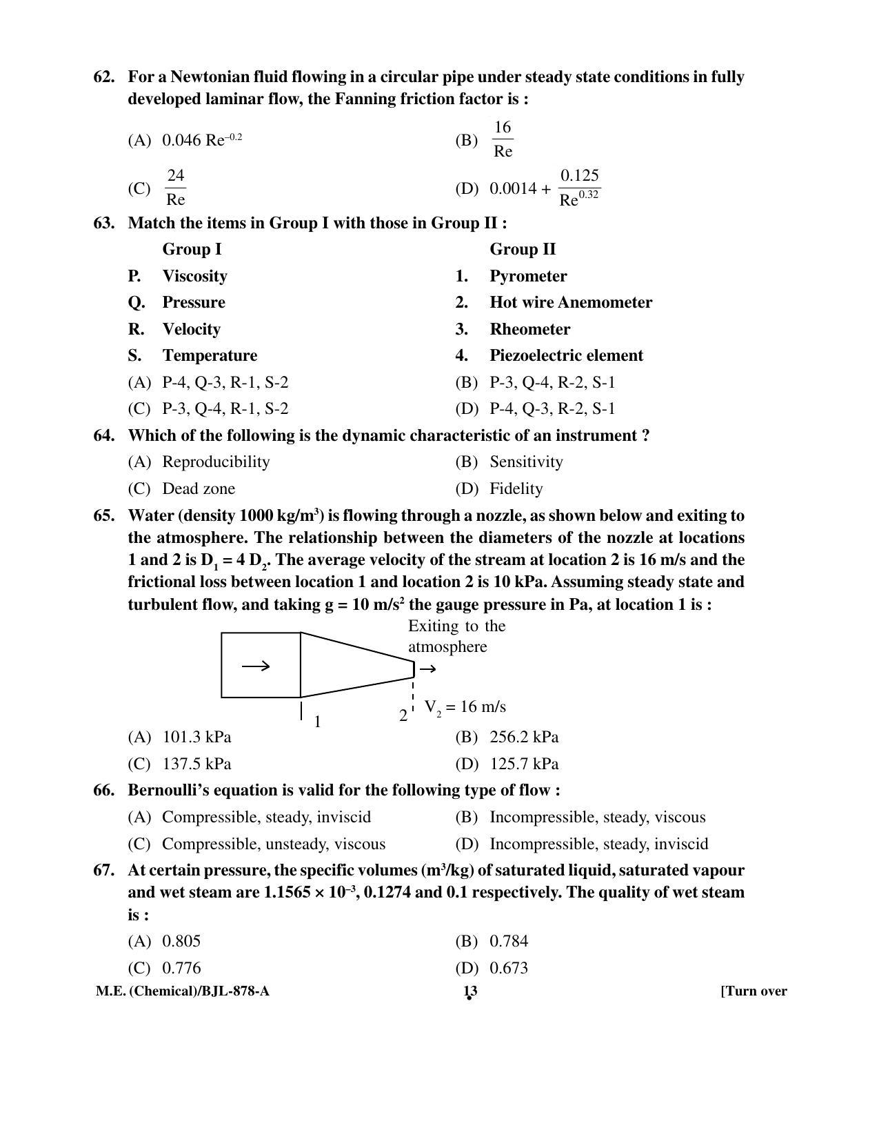 PU CET PG 2016 Question Paper Part II (SET A) - Page 127