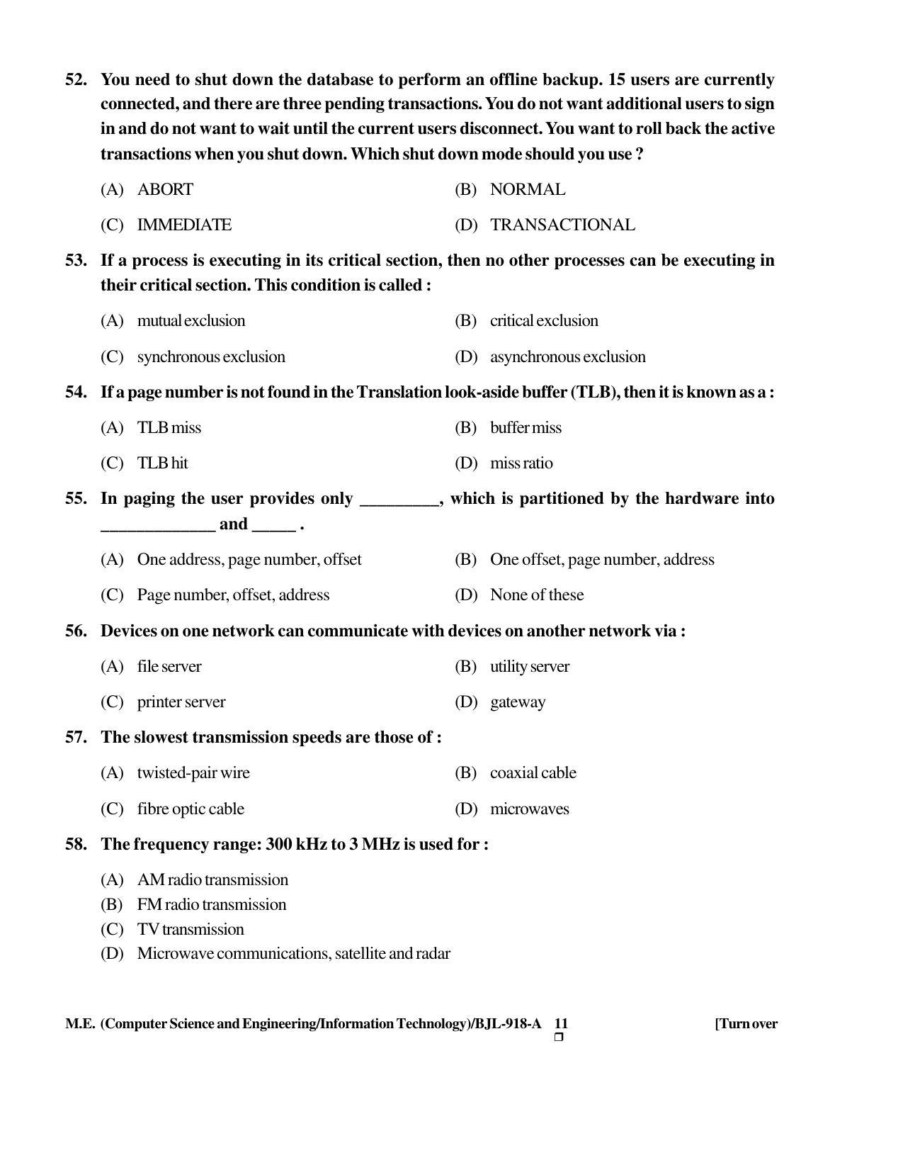 PU CET PG 2016 Question Paper Part II (SET A) - Page 140