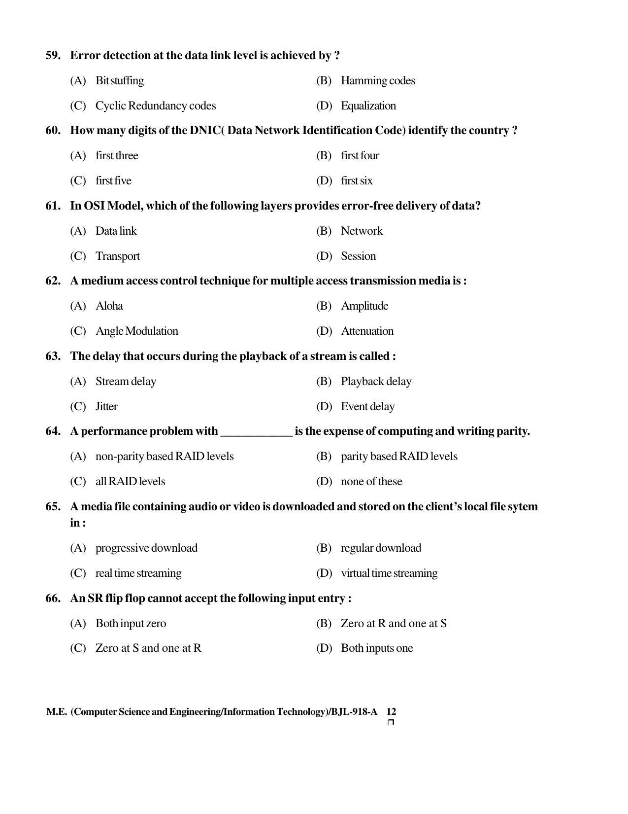 PU CET PG 2016 Question Paper Part II (SET A) - Page 141