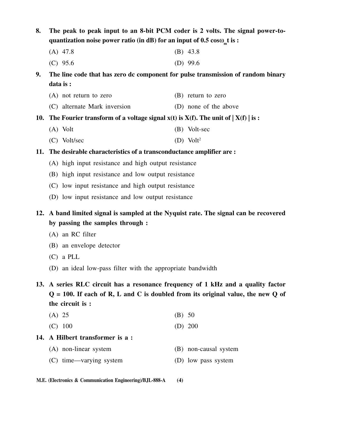 PU CET PG 2016 Question Paper Part II (SET A) - Page 149