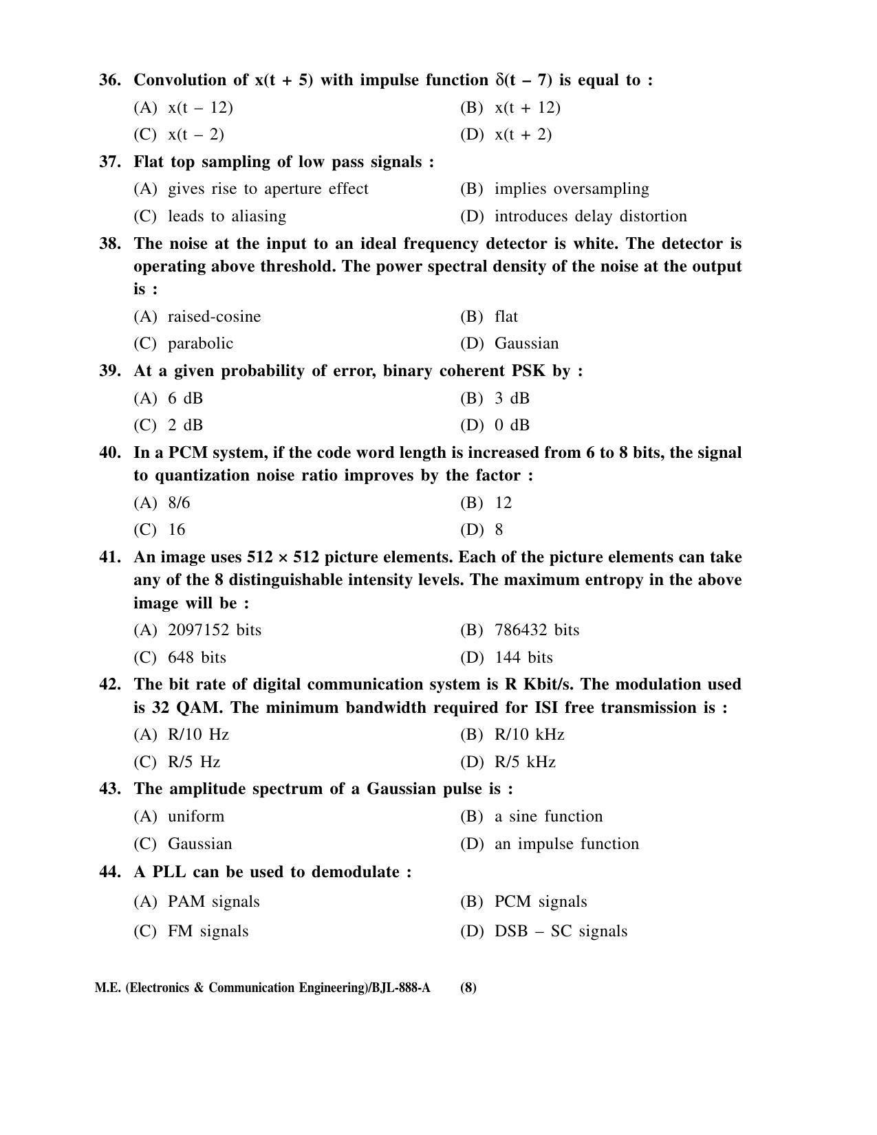 PU CET PG 2016 Question Paper Part II (SET A) - Page 153