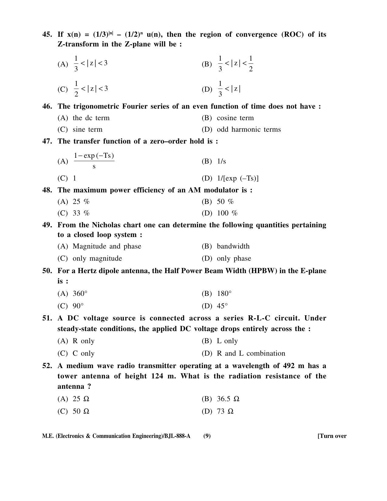 PU CET PG 2016 Question Paper Part II (SET A) - Page 154