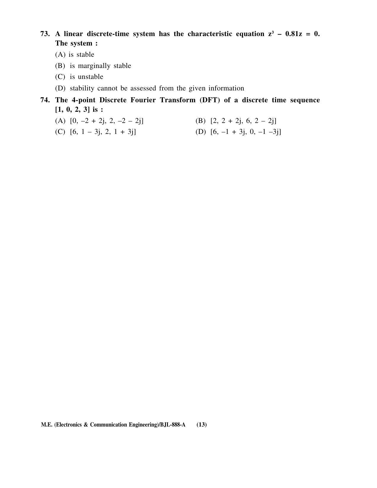 PU CET PG 2016 Question Paper Part II (SET A) - Page 158