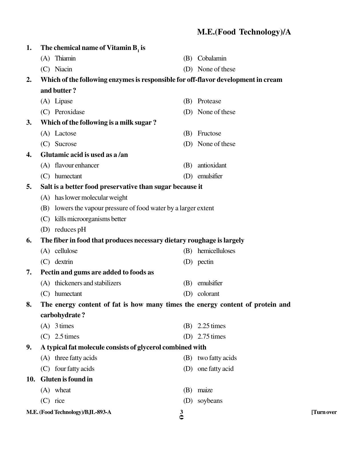PU CET PG 2016 Question Paper Part II (SET A) - Page 164
