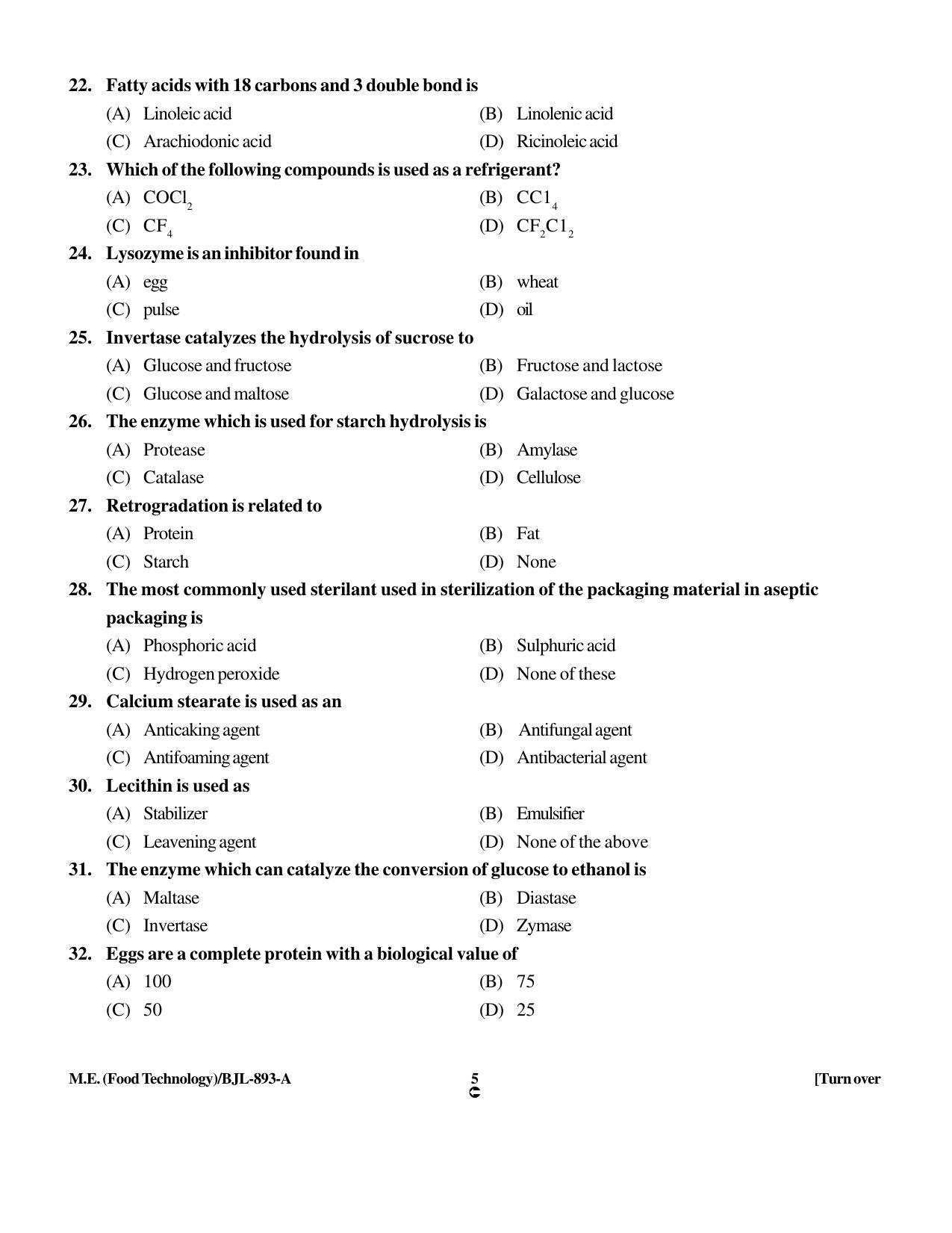 PU CET PG 2016 Question Paper Part II (SET A) - Page 166