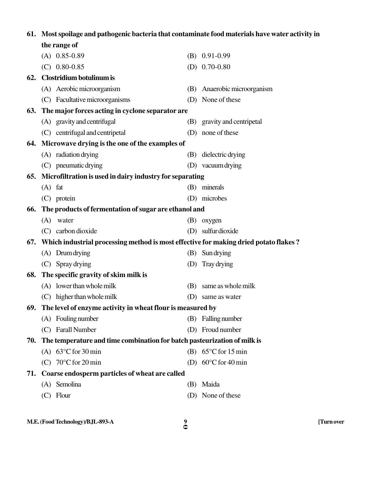 PU CET PG 2016 Question Paper Part II (SET A) - Page 170