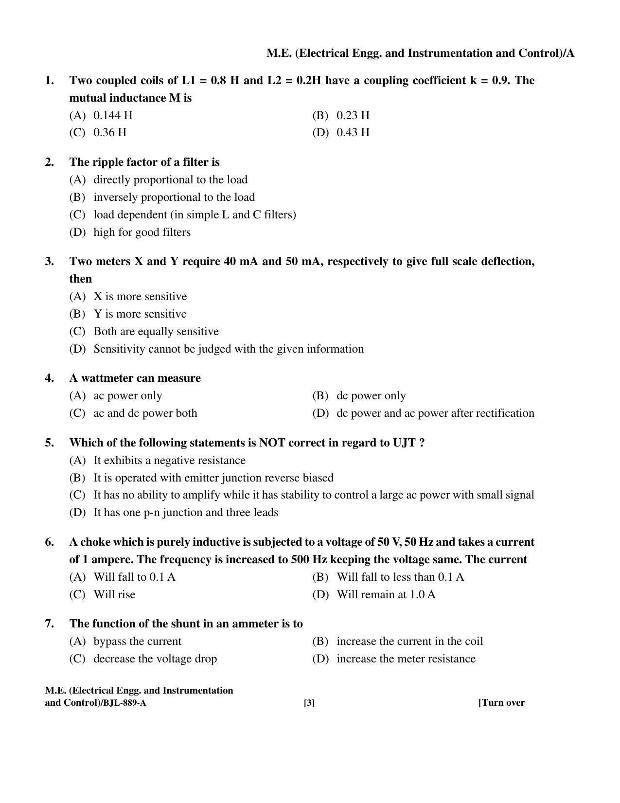 PU CET PG 2016 Question Paper Part II (SET A) - Page 176