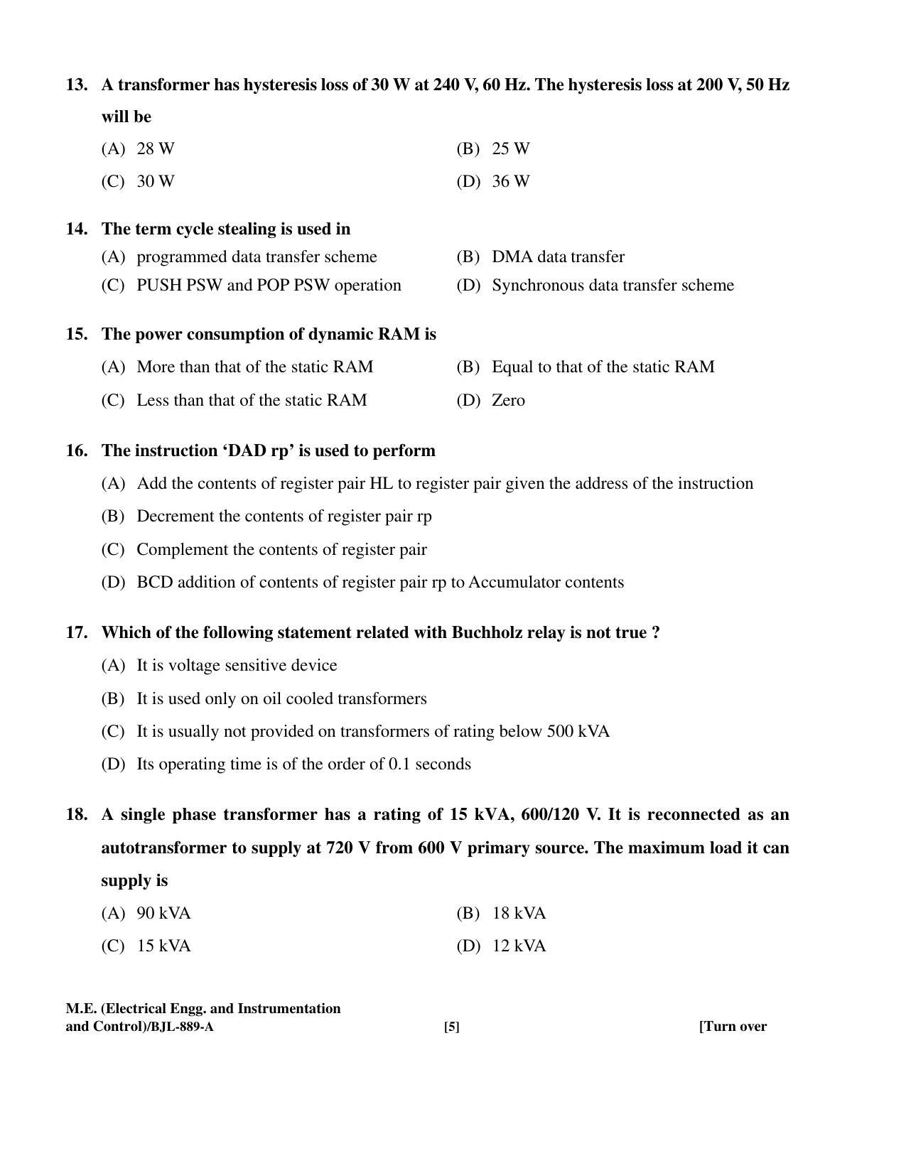 PU CET PG 2016 Question Paper Part II (SET A) - Page 178