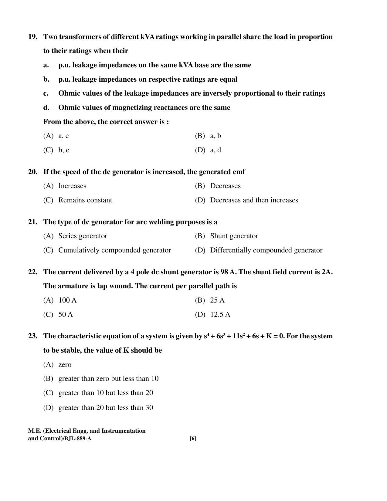 PU CET PG 2016 Question Paper Part II (SET A) - Page 179