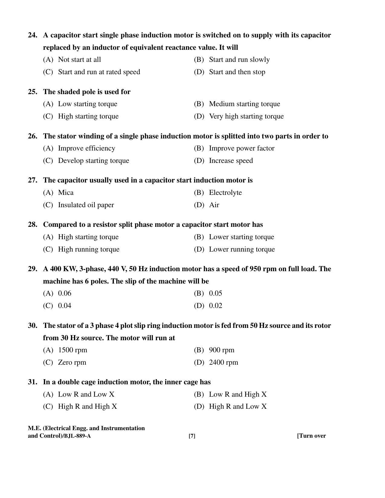 PU CET PG 2016 Question Paper Part II (SET A) - Page 180