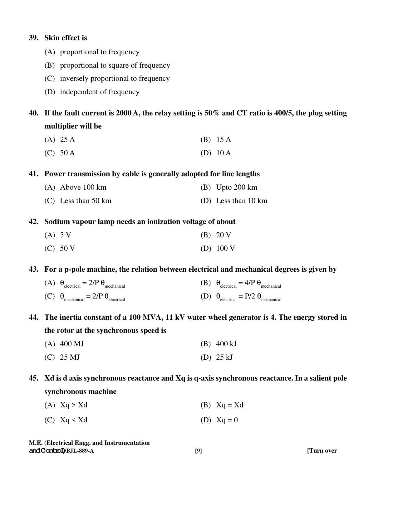 PU CET PG 2016 Question Paper Part II (SET A) - Page 182