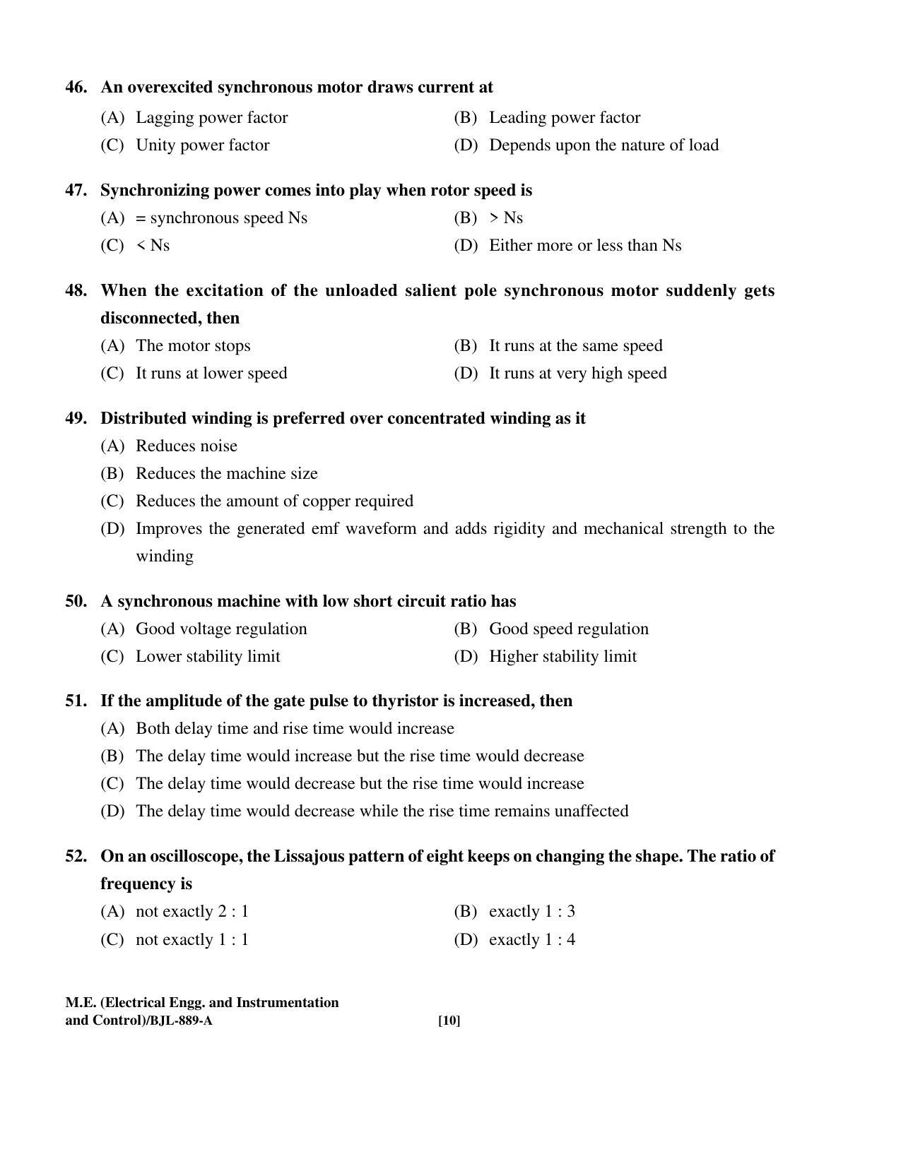 PU CET PG 2016 Question Paper Part II (SET A) - Page 183