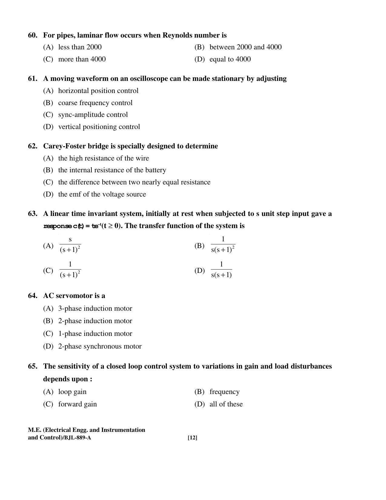 PU CET PG 2016 Question Paper Part II (SET A) - Page 185