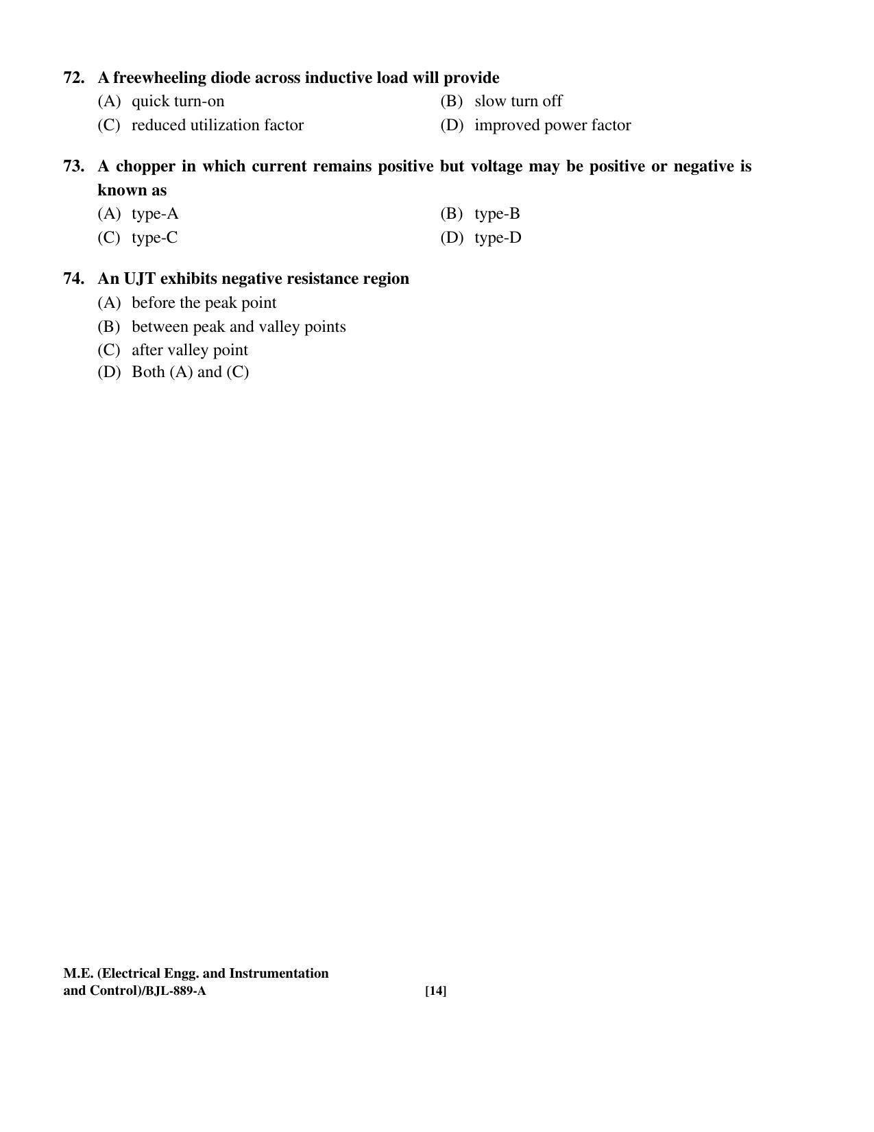 PU CET PG 2016 Question Paper Part II (SET A) - Page 187