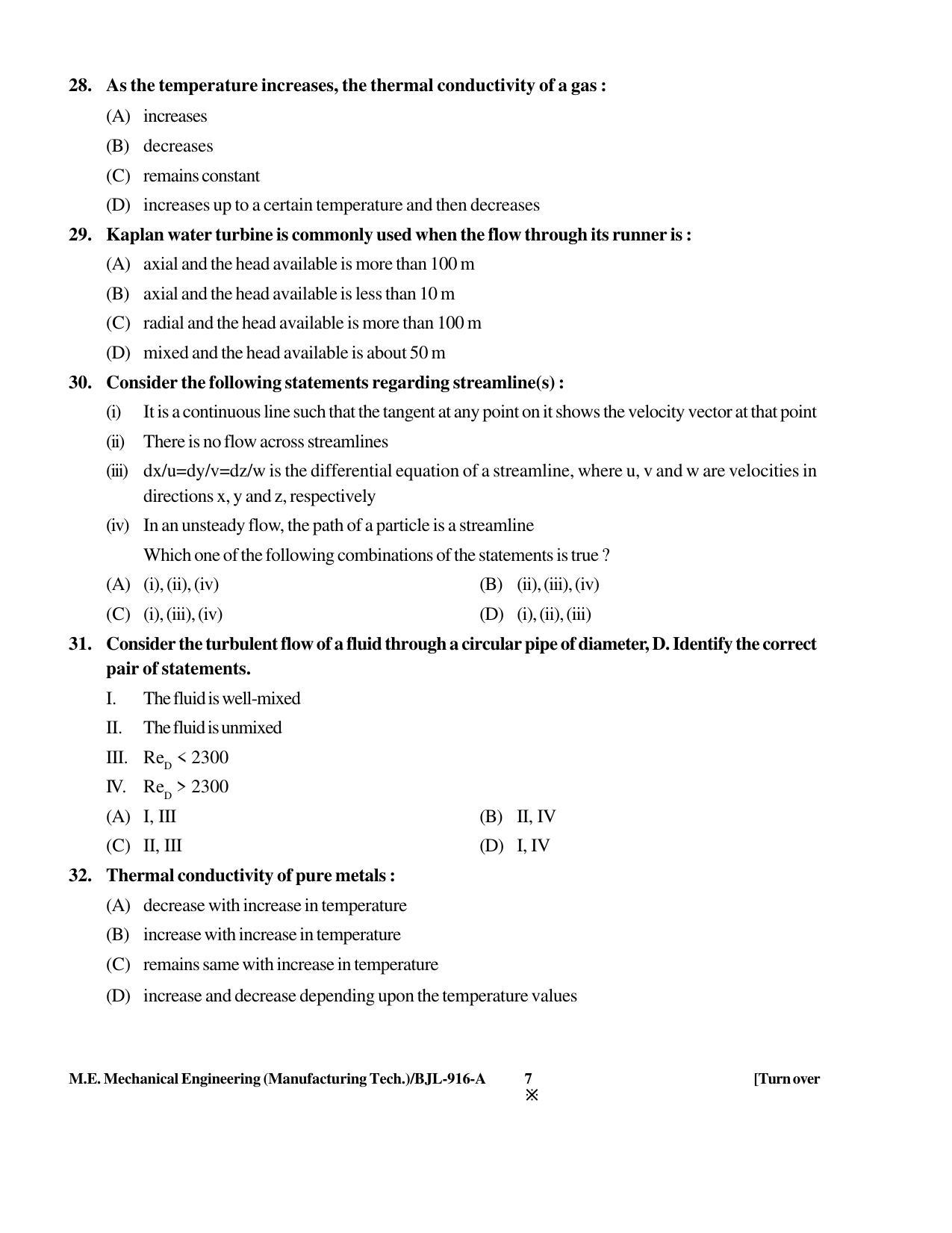 PU CET PG 2016 Question Paper Part II (SET A) - Page 210