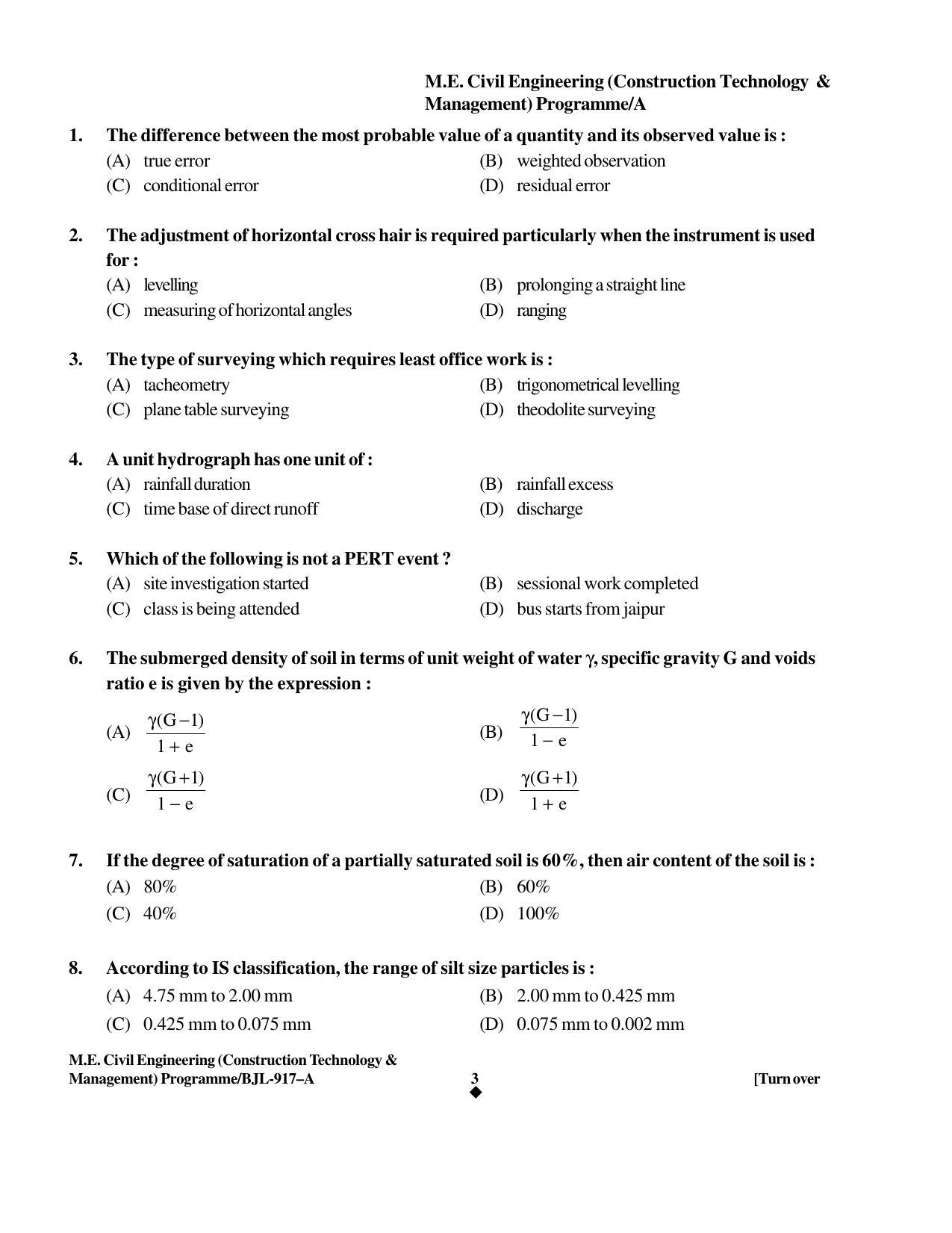 PU CET PG 2016 Question Paper Part II (SET A) - Page 222