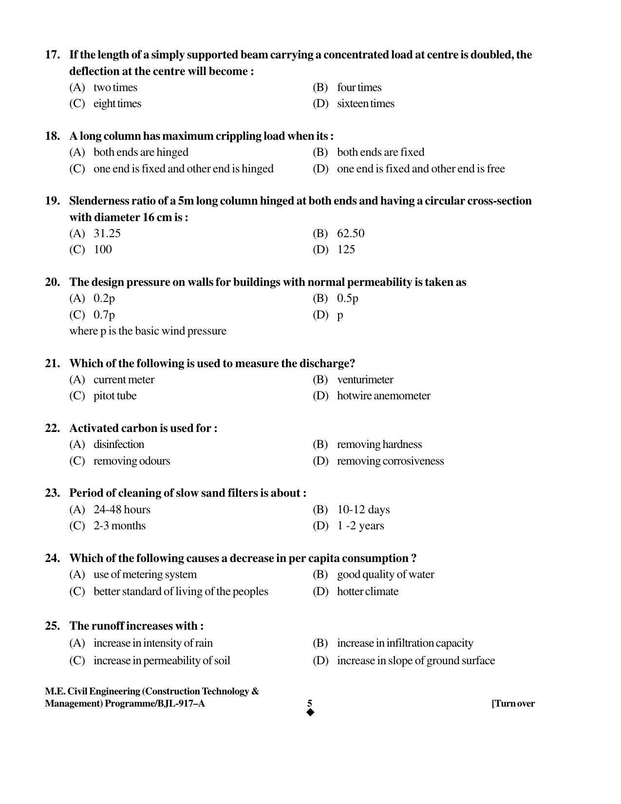 PU CET PG 2016 Question Paper Part II (SET A) - Page 224