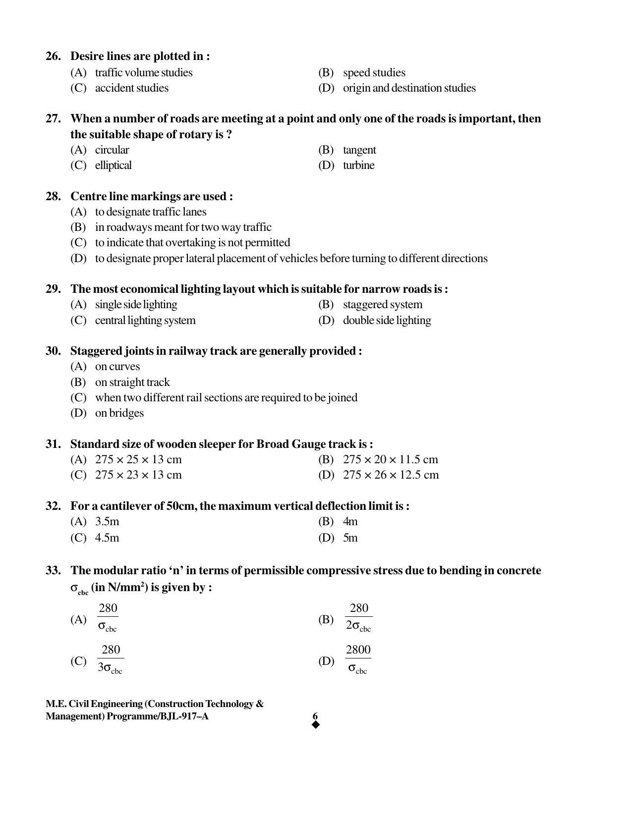 PU CET PG 2016 Question Paper Part II (SET A) - Page 225