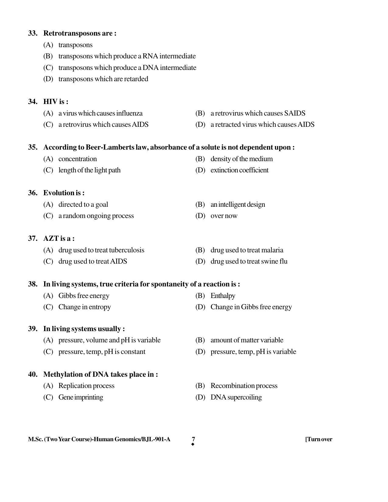 PU CET PG 2016 Question Paper Part II (SET A) - Page 263