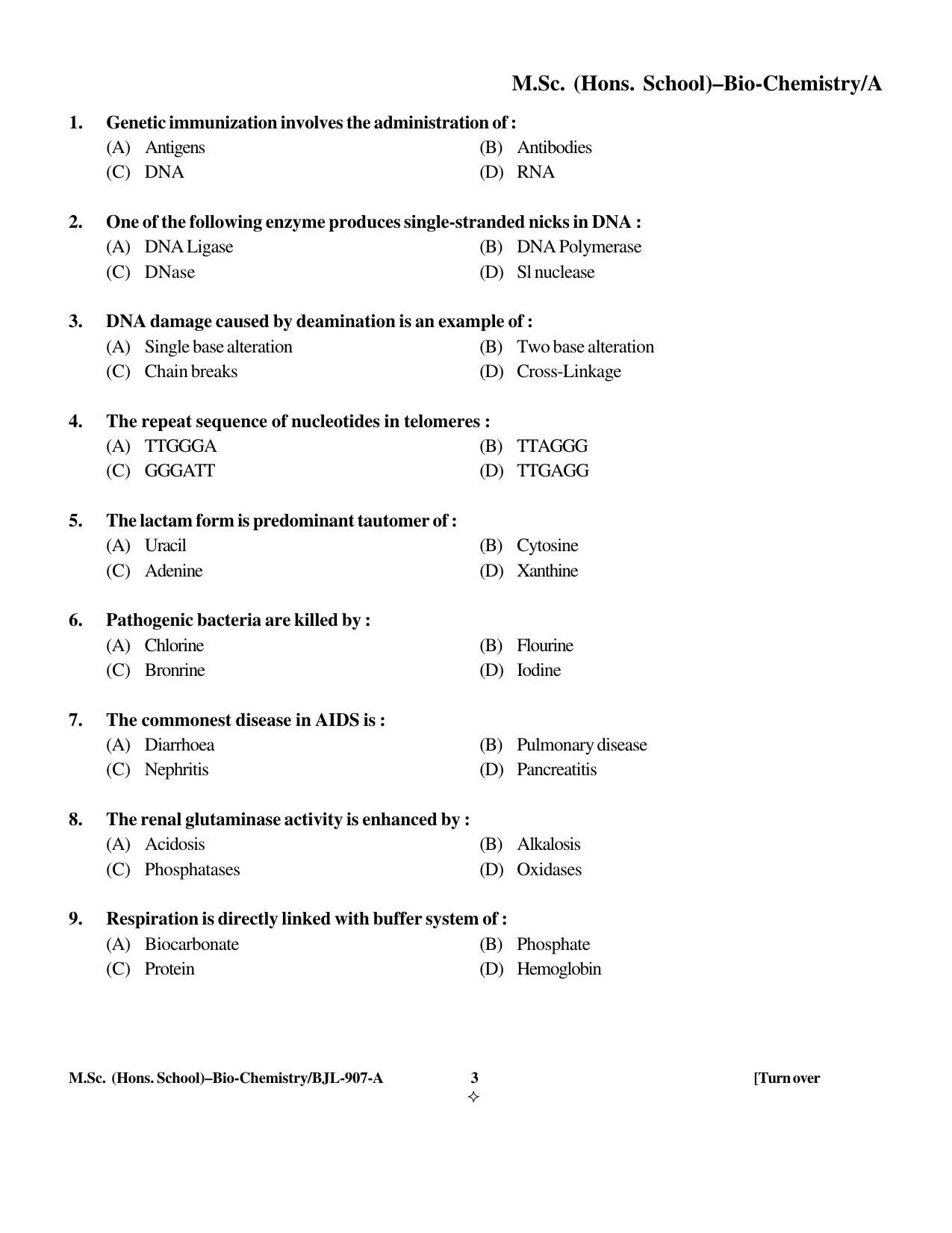 PU CET PG 2016 Question Paper Part II (SET A) - Page 270