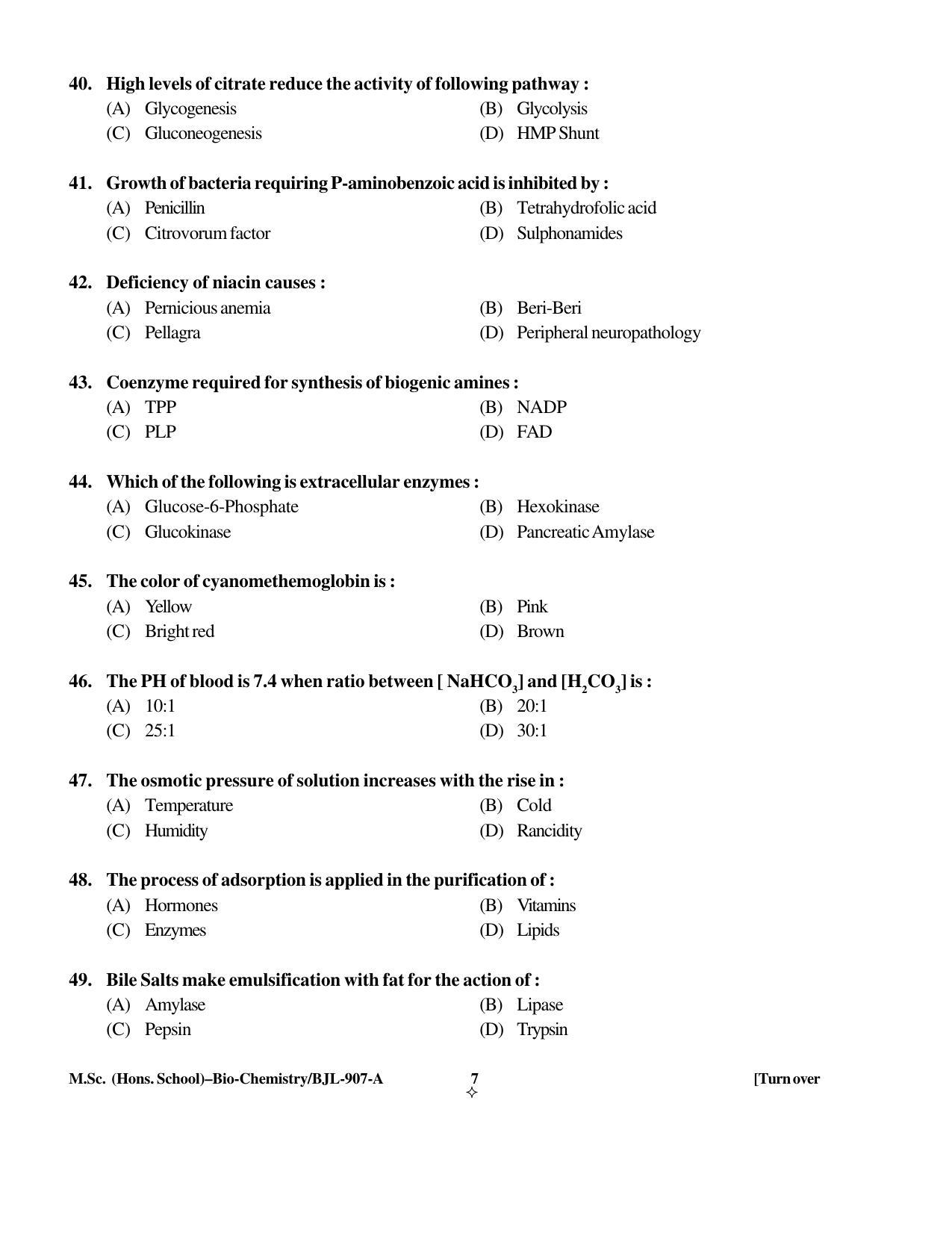 PU CET PG 2016 Question Paper Part II (SET A) - Page 274