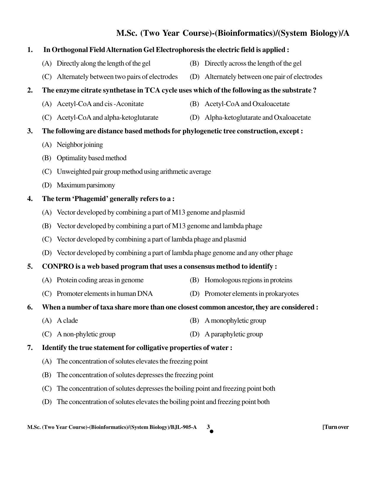 PU CET PG 2016 Question Paper Part II (SET A) - Page 298
