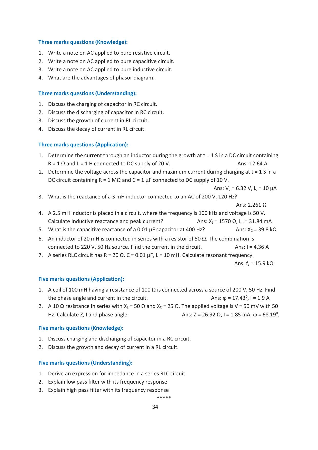 Karnataka 1st PUC Question Bank 2025 - Electronics - Page 38