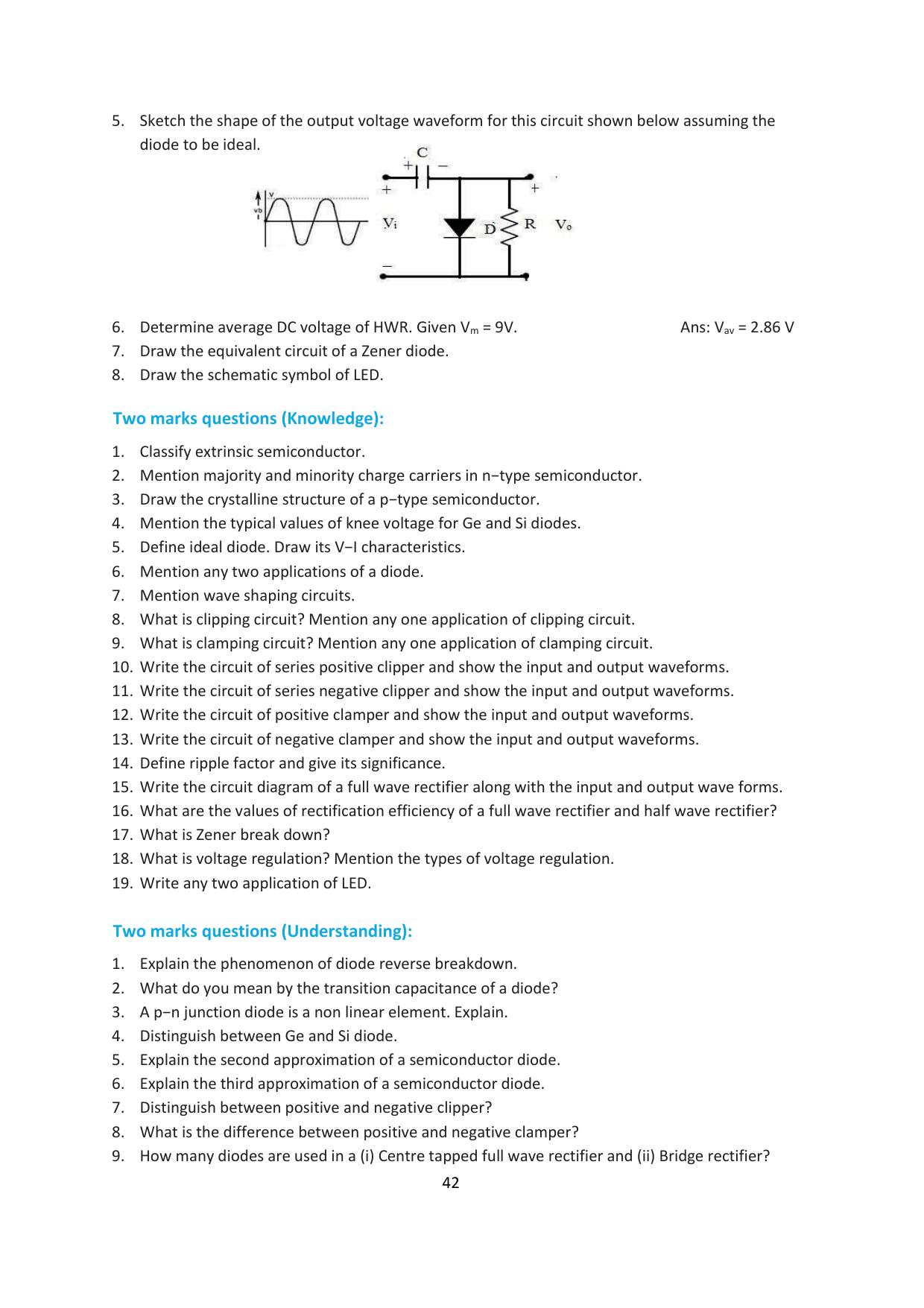 Karnataka 1st PUC Question Bank 2025 - Electronics - Page 46