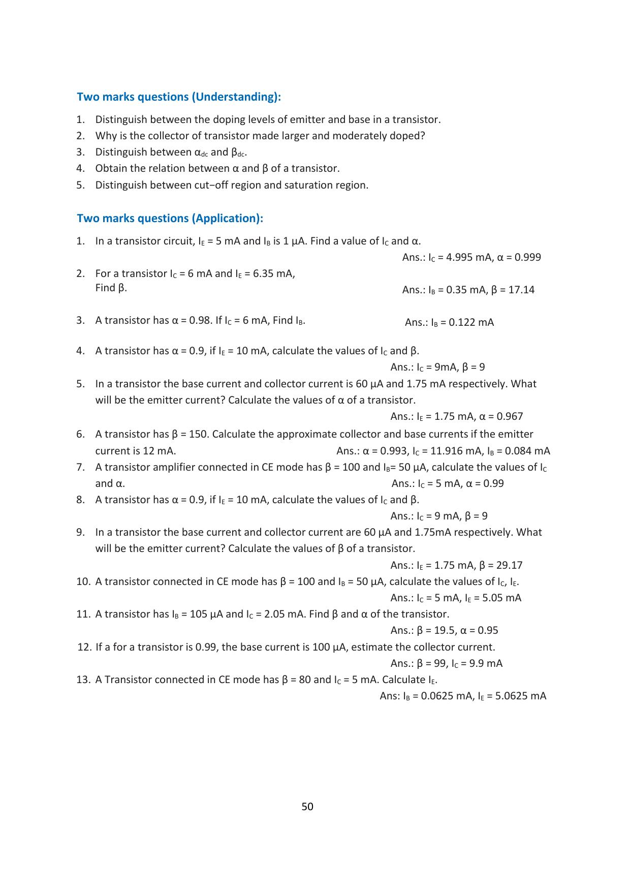 Karnataka 1st PUC Question Bank 2025 - Electronics - Page 54