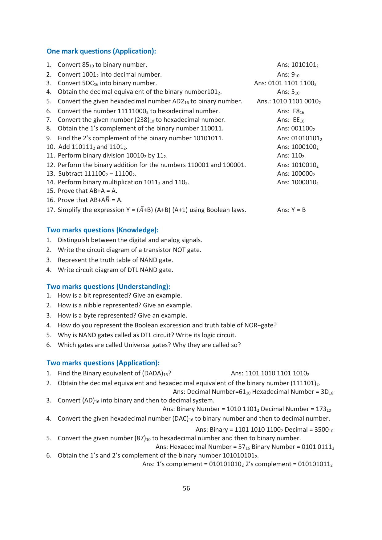 Karnataka 1st PUC Question Bank 2025 - Electronics - Page 60