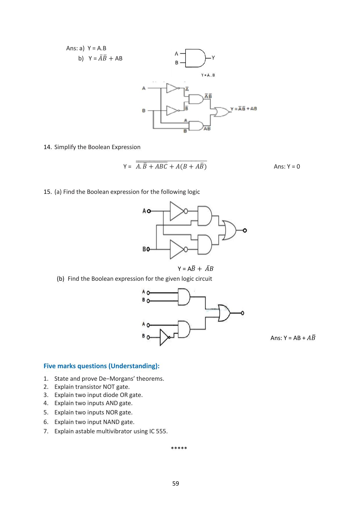 Karnataka 1st PUC Question Bank 2025 - Electronics - Page 63