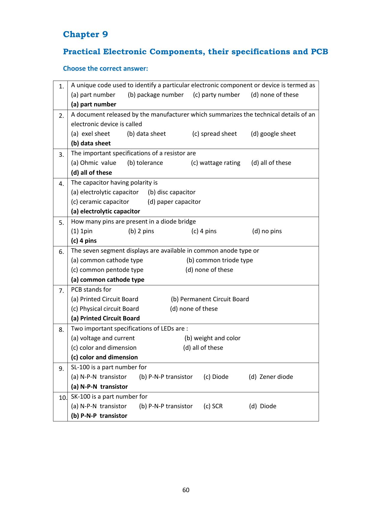 Karnataka 1st PUC Question Bank 2025 - Electronics - Page 64