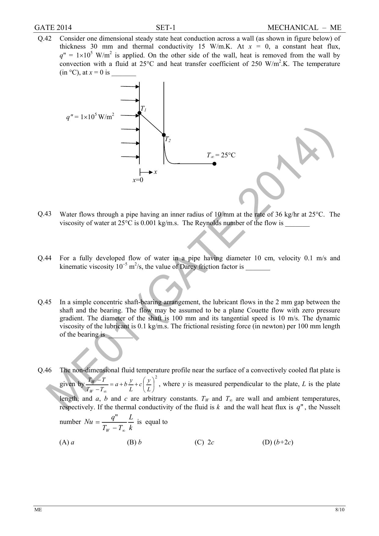 GATE 2014 Mechanical Engineering (ME) Question Paper with Answer Key - Page 15
