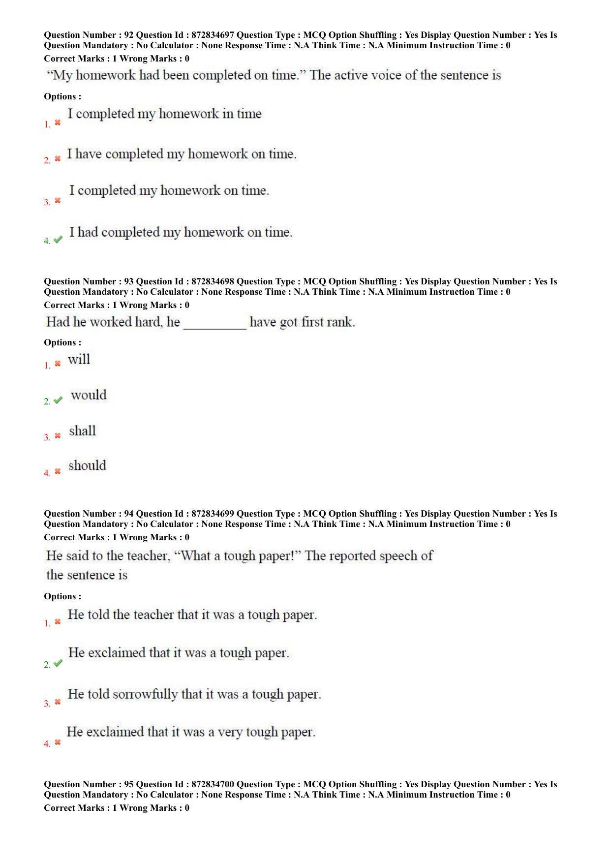TS EDCET: 26th July 2022 Shift 1 Question Paper and Answer Key - Page 40