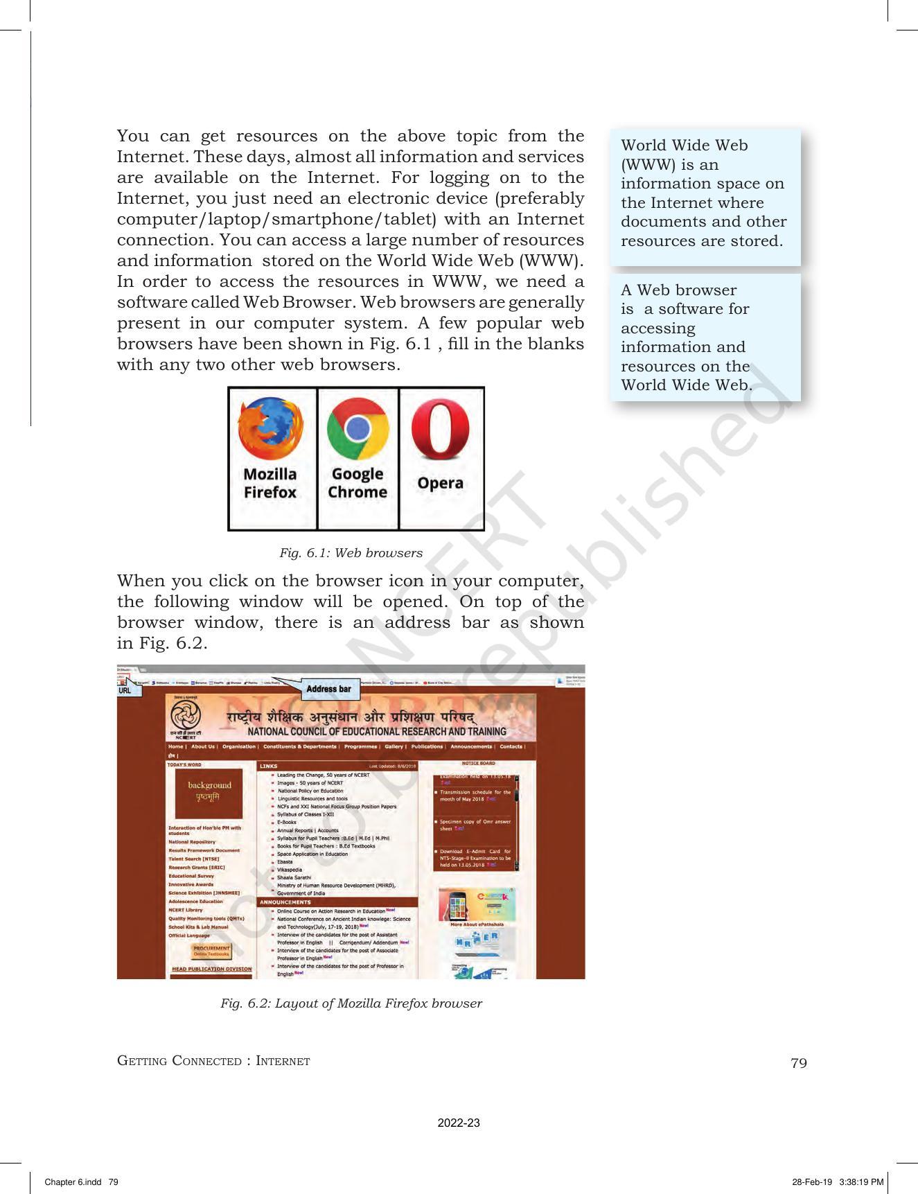 NCERT Book for Class 9 Information and Communication Technology Chapter 6 Getting Connected: Internet - Page 2