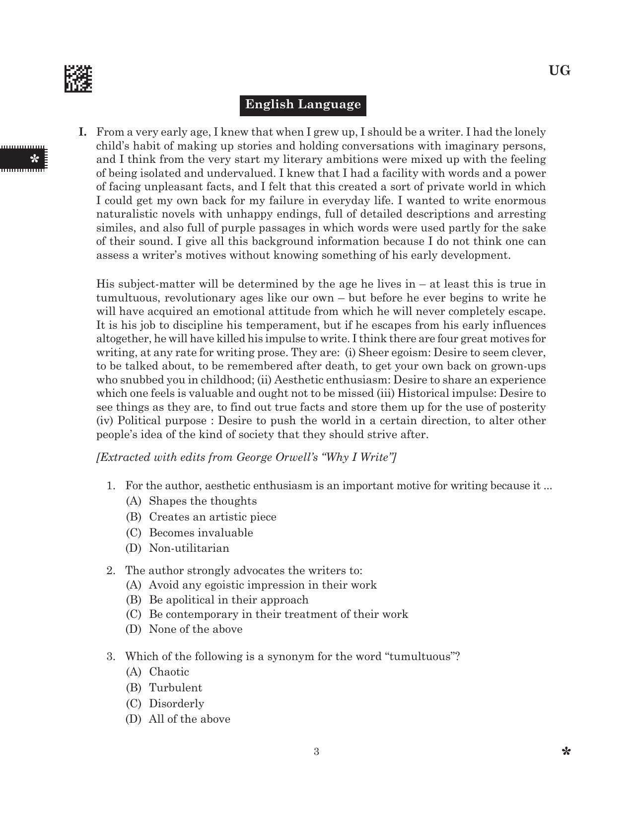 CLAT 2025 UG Question Paper - Page 5