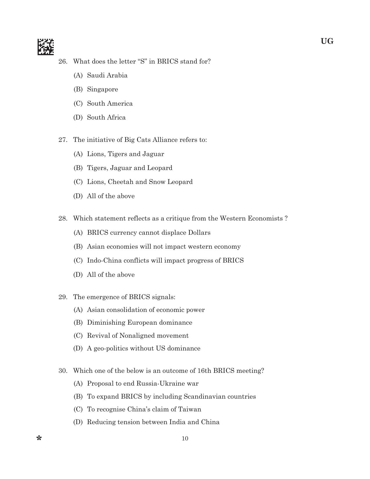 CLAT 2025 UG Question Paper - Page 12