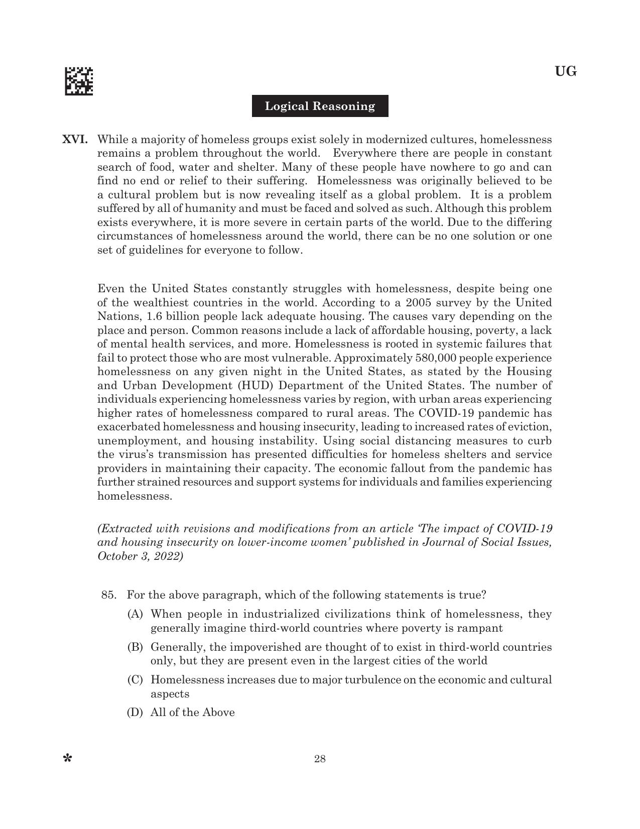 CLAT 2025 UG Question Paper - Page 30