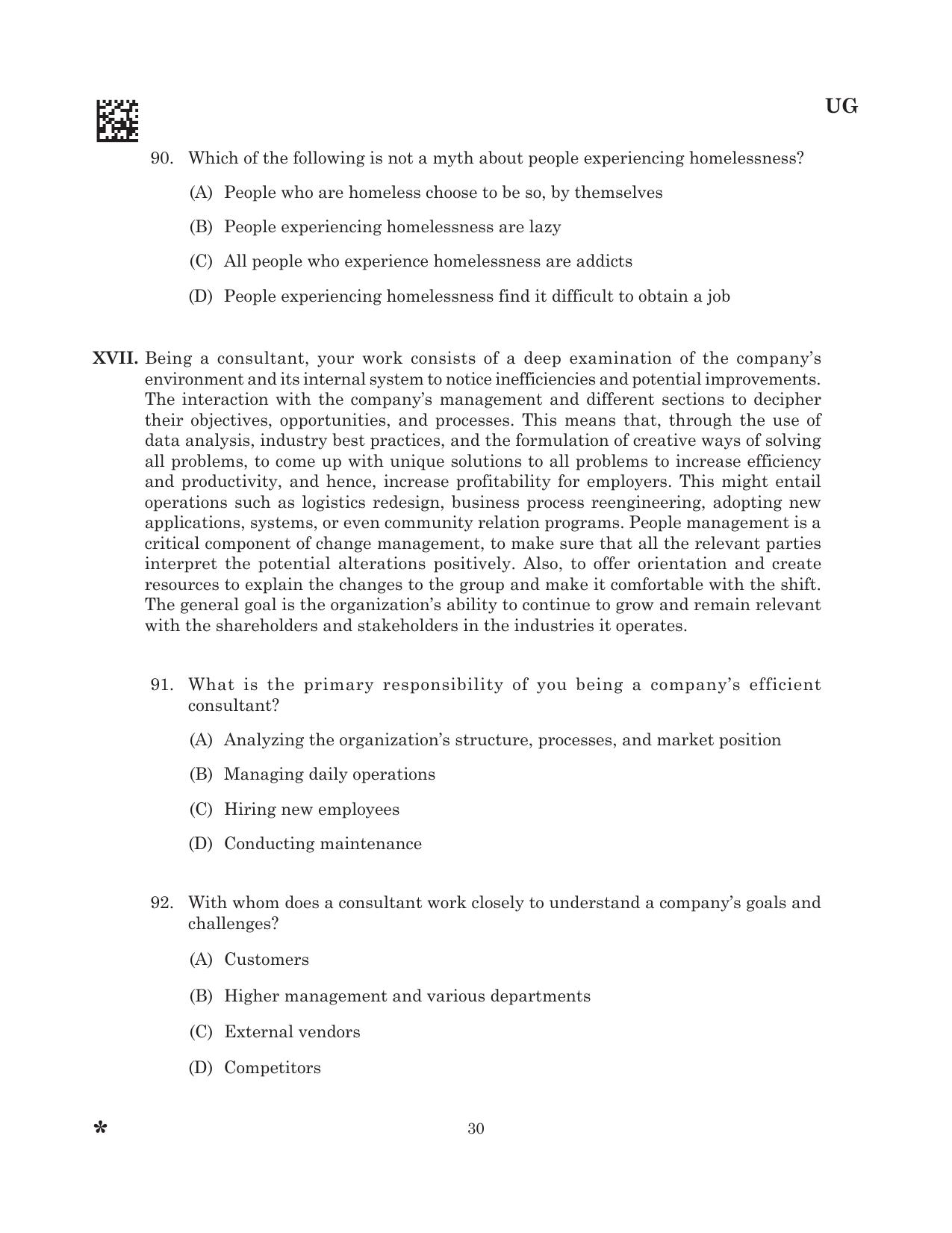 CLAT 2025 UG Question Paper - Page 32