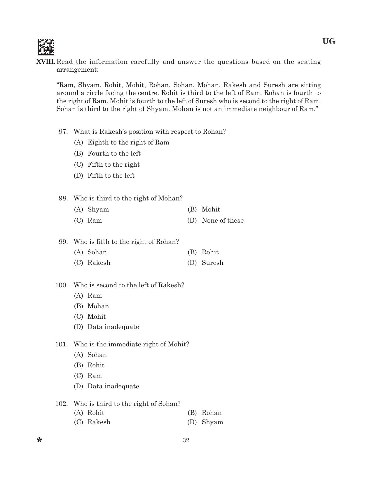 CLAT 2025 UG Question Paper - Page 34
