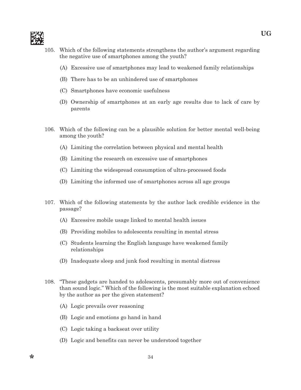 CLAT 2025 UG Question Paper - Page 36