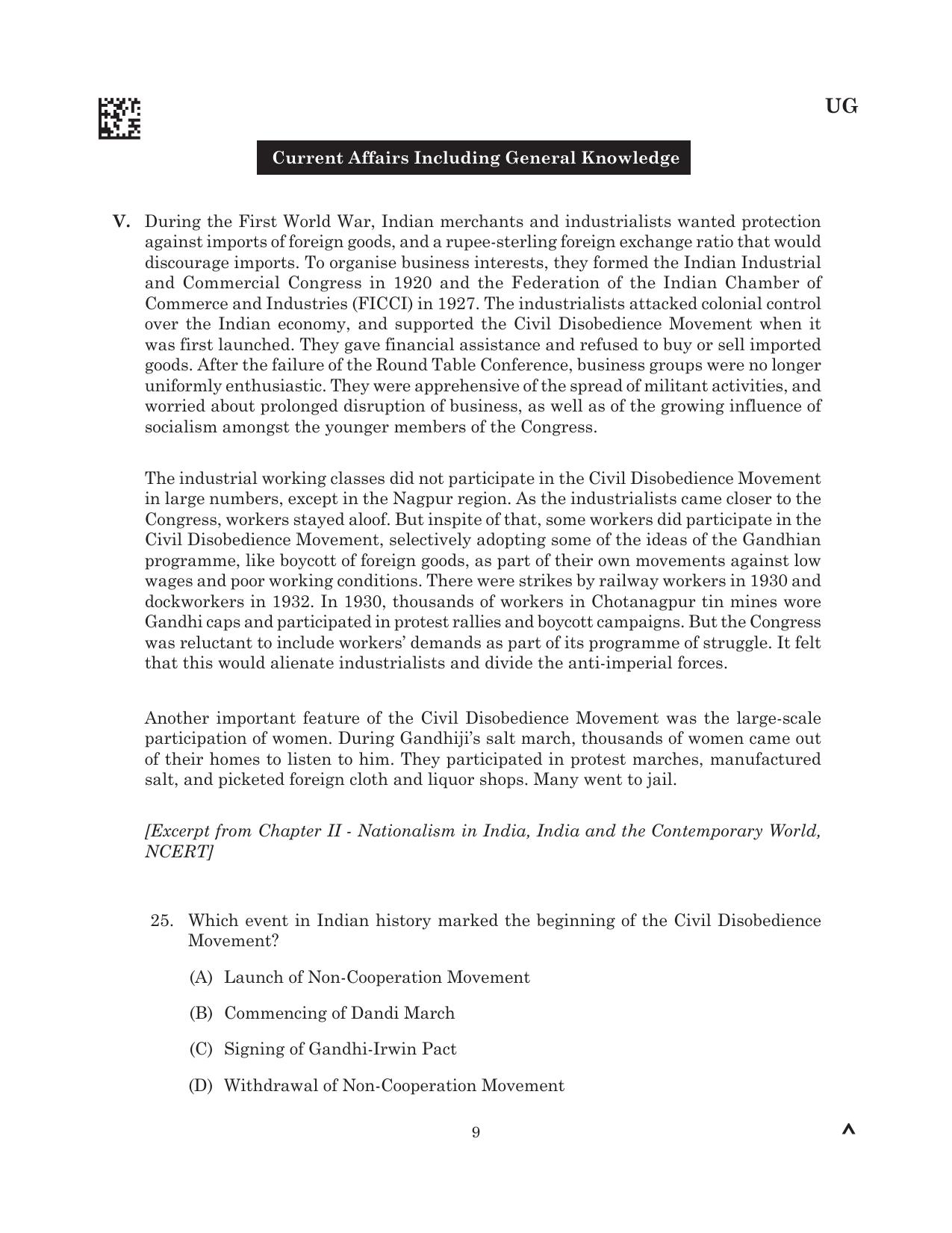 CLAT 2025 UG Question Paper - Page 51