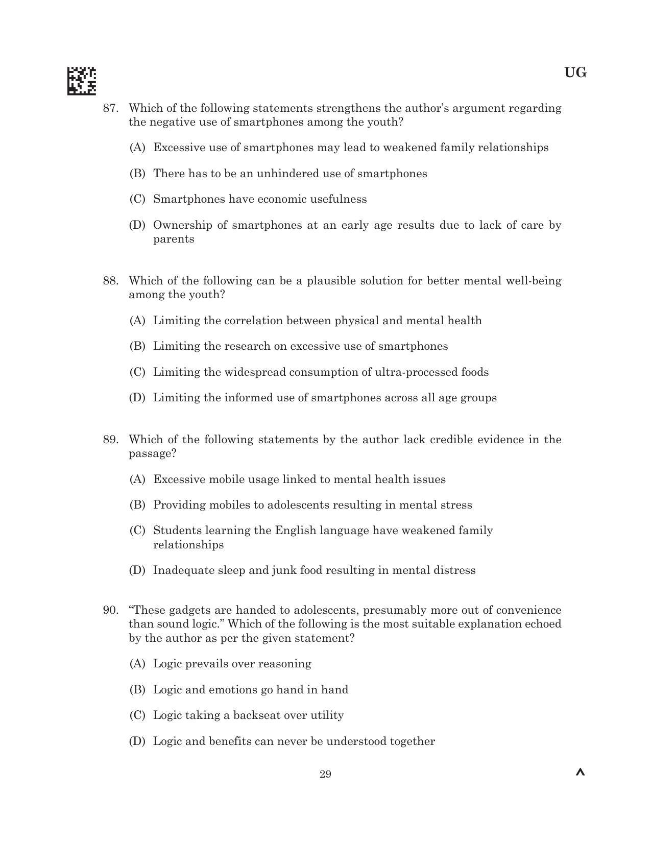 CLAT 2025 UG Question Paper - Page 71
