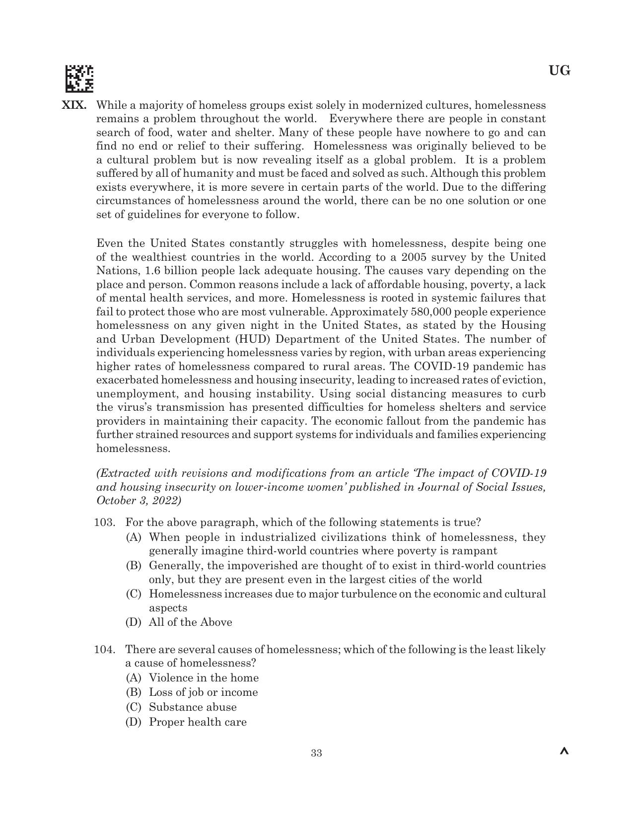 CLAT 2025 UG Question Paper - Page 75