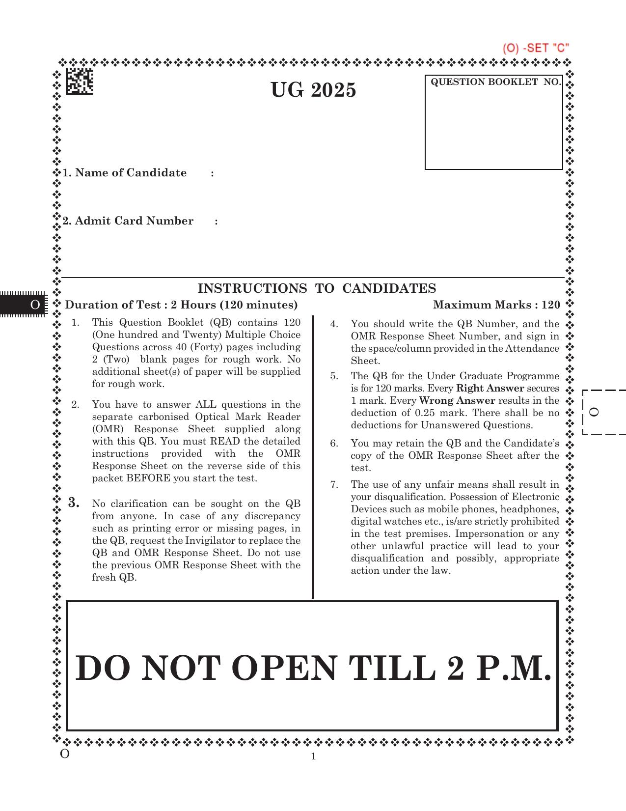 CLAT 2025 UG Question Paper - Page 83