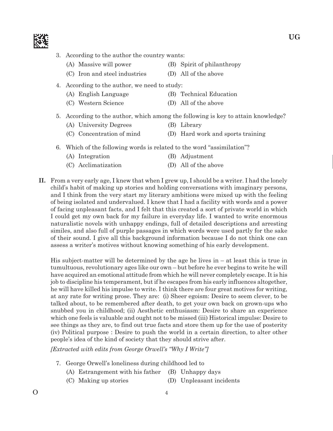 CLAT 2025 UG Question Paper - Page 86
