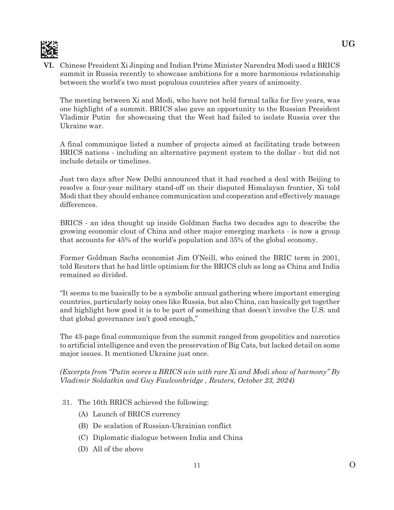 CLAT 2025 UG Question Paper - Page 93