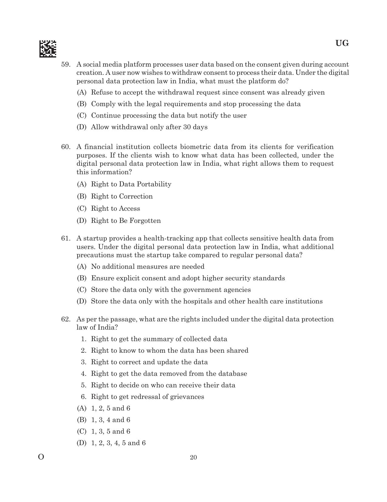 CLAT 2025 UG Question Paper - Page 102